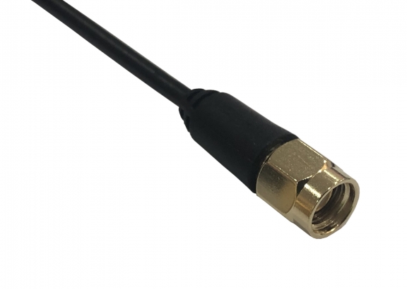 RF Cable Assembly, RP SMA (M) ST RG174 1M with SMA F Bulkhead