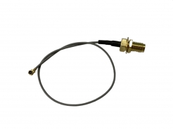 RF Cable Assemblies, Micro RF Coaxial Cable Assemblies IPEX to Ø1.13 200mm SMA F Bulkhead Straight