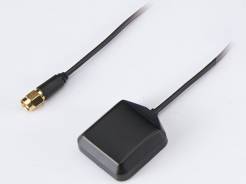 GNSS Antenna, Magnet Mount with GPS/GLONASS/GALILEO, 3M RG-174 SMA (M) ST Connector